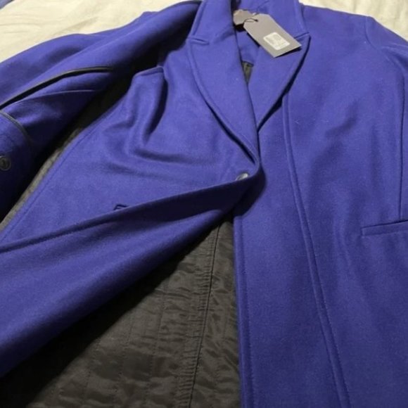 Rag & Bone blue Kaye Wool convertible coat size 6 NWT - Picture 9 of 11